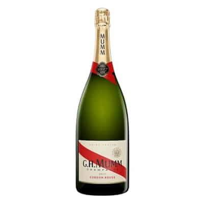G.H. Mumm Cordon Rouge Brut Champagne 750ml French Champagne bottle