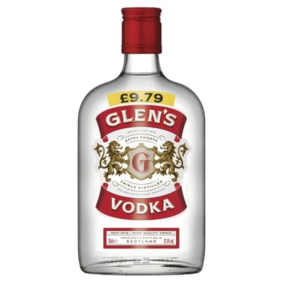 Buy Glen’s Vodka 35cl online UK – extra smooth triple distilled Scottish vodka