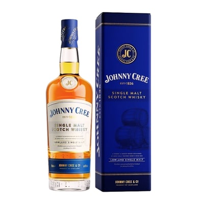 Buy Johnny Cree Lowland Single Malt Scotch Whisky 70cl online from Goldenacre Wines UK