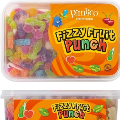 Buy Pimlico Fizzy Fruit Punch Tub 450g UK online – fruity candy tub
