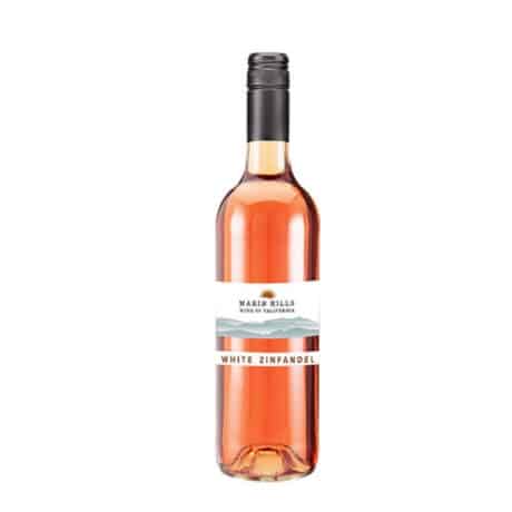 Marin Hills White Zinfandel 75cl rosé wine bottle