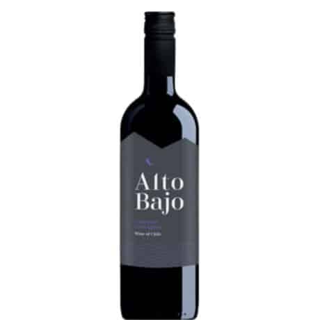 Glass of Alto Bajo Cabernet Sauvignon Chile red wine