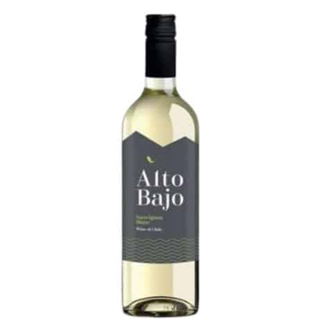 Bottle of Alto Bajo Sauvignon Blanc Chile 75cl fresh Chilean white wine