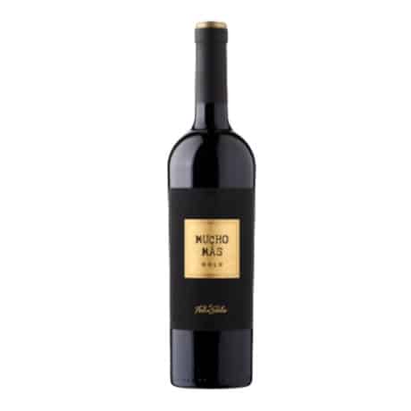 Mucho Mas Gold 75cl Spanish red wine bottle