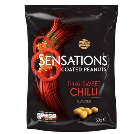 Sensations Thai Sweet Chilli Peanuts 8 x 150g snack packs