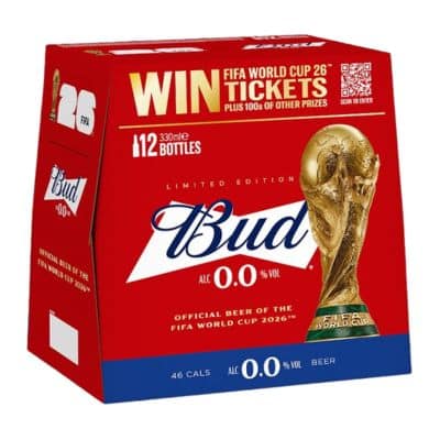 Budweiser Zero FIFA World Cup 2026 Edition 12 x 330ml - GOLDENACRE